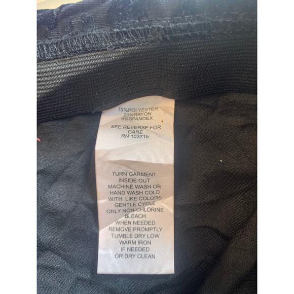 Nanette Lepore Women's Leopard Print Pull-On Pant Elastic Waist Black Size XL - Picture 4 of 5